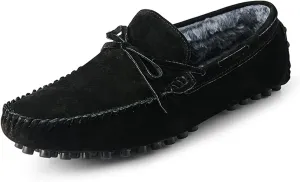 New Mens Loafers Shoe Lined Option Deck Shoes Genuine Leather Suede Vamp 1-eye Round Toe Lightweight Comfortable Resistant Flexible Party Casual Slip On