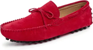 New Mens Loafers Shoe Lined Option Deck Shoes Genuine Leather Suede Vamp 1-eye Round Toe Lightweight Comfortable Resistant Flexible Party Casual Slip On
