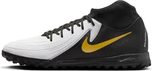 Nike Phantom Luna II Academy TF Turf Soccer Cleat - White/Black/Metallic Gold Coin 10.5M/12W