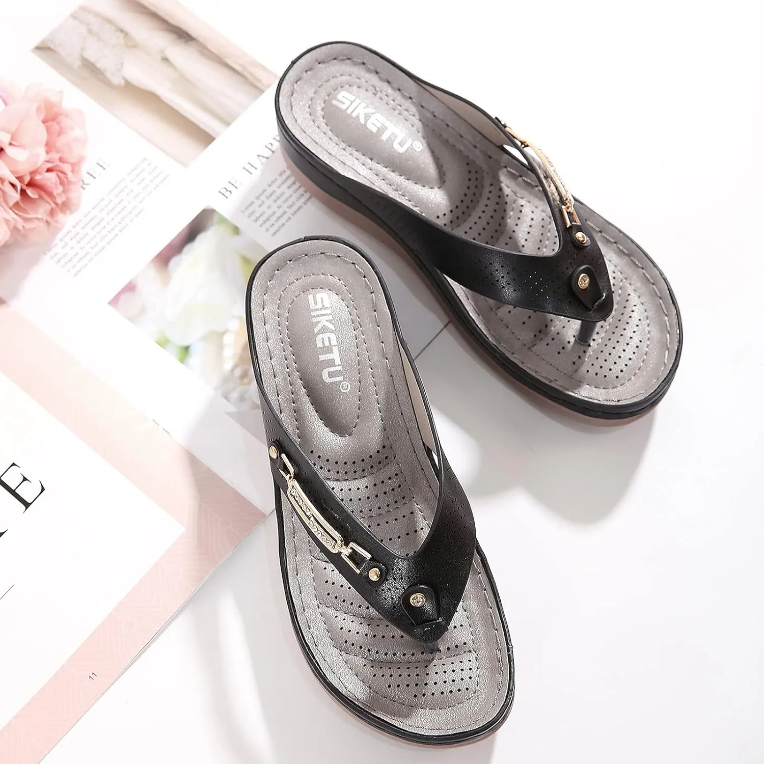 Orthopedic Sandals for Women Women Summer Beach Casual Thong Sandals Strap Sandal for Orthopedic Sandal