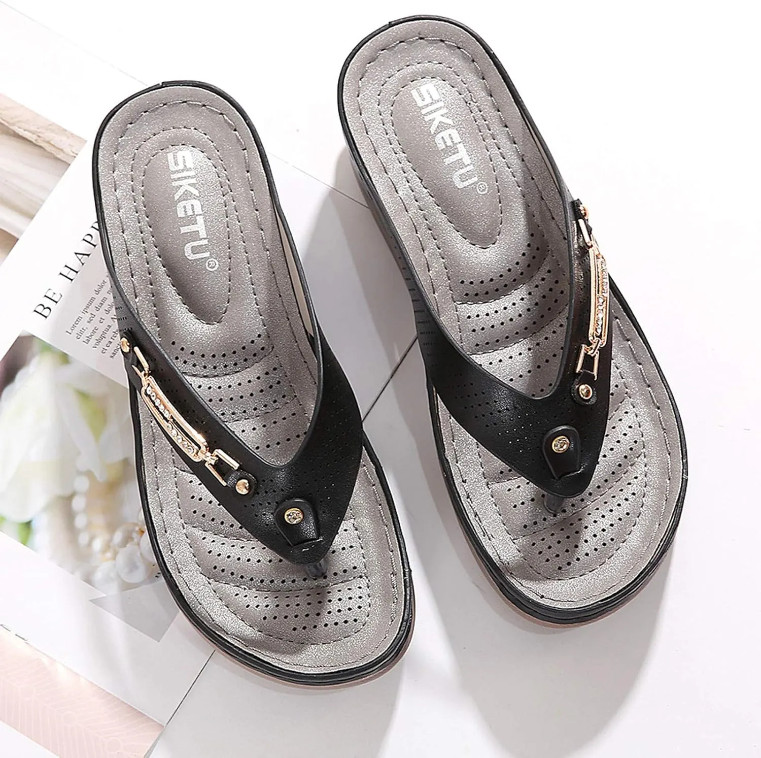 Orthopedic Sandals for Women Women Summer Beach Casual Thong Sandals Strap Sandal for Orthopedic Sandal