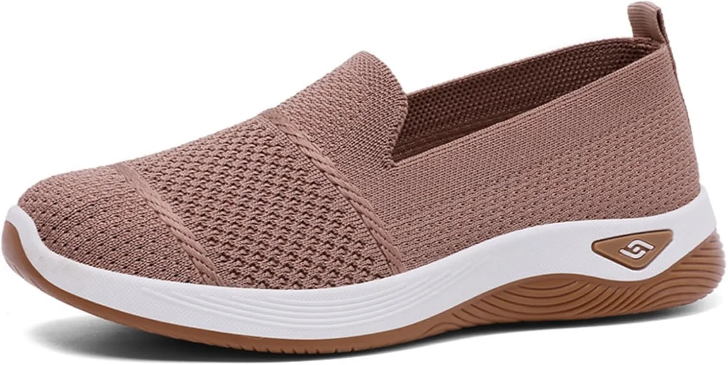Orthopedic Shoes for Women Dressy Breathable Soft Shoes Arch Support Comfortable Breathable Walking Slip on Sneakers Lightweight Sneaker 2025