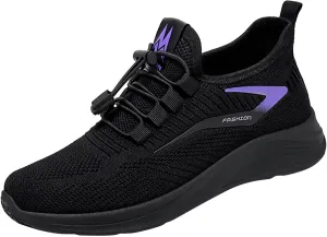 Orthopedic Walking Shoes for Women, Slip-On Light Mesh Up Stretch Platform Orthopedic Sneakers for Arch Support Fashion Women Flat Lightweight Mesh Breathable Elastic