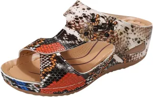 Orthopedic Wedge Sandals For Women Summer Dressy, Comfort Walking Sandals For Women, Sandals For Women, Womens Sandals Comfortable Hollow Out Slip On Platform Wedge Sandals Walking Shoes
