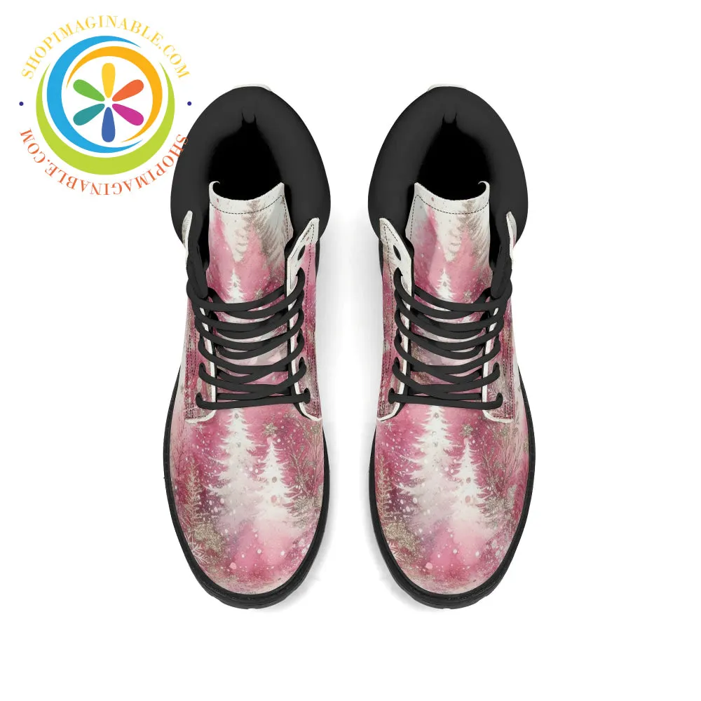 Pink Winter Womens Boots