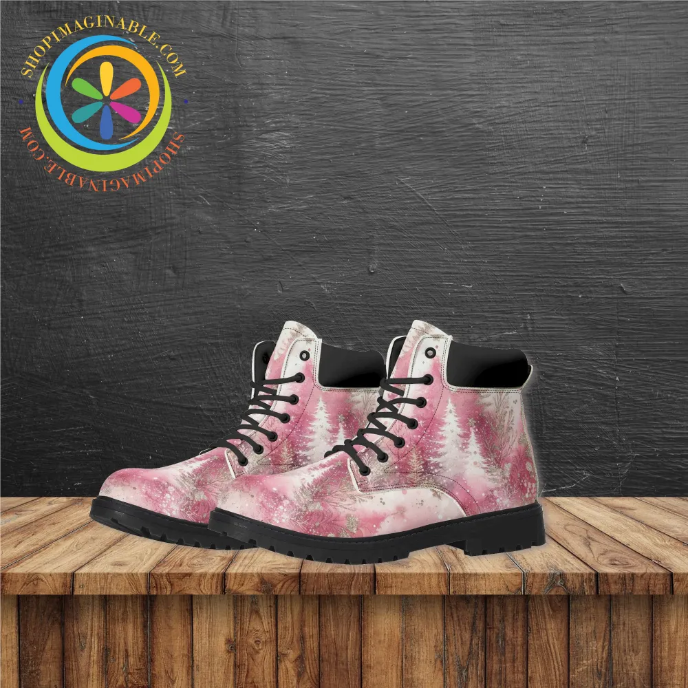 Pink Winter Womens Boots