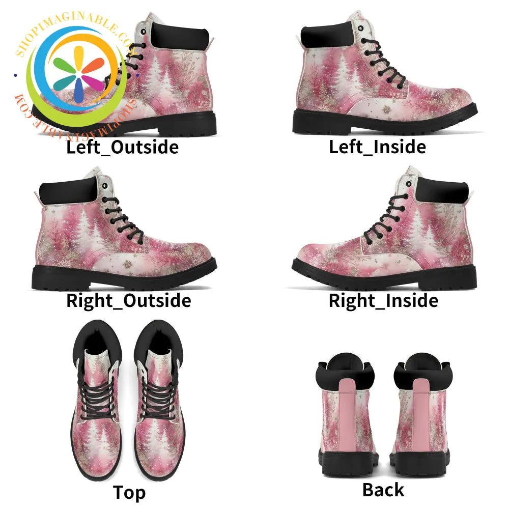Pink Winter Womens Boots