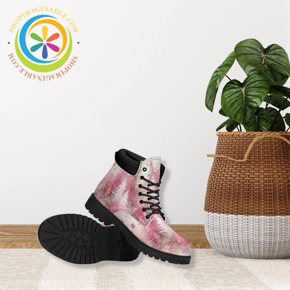 Pink Winter Womens Boots