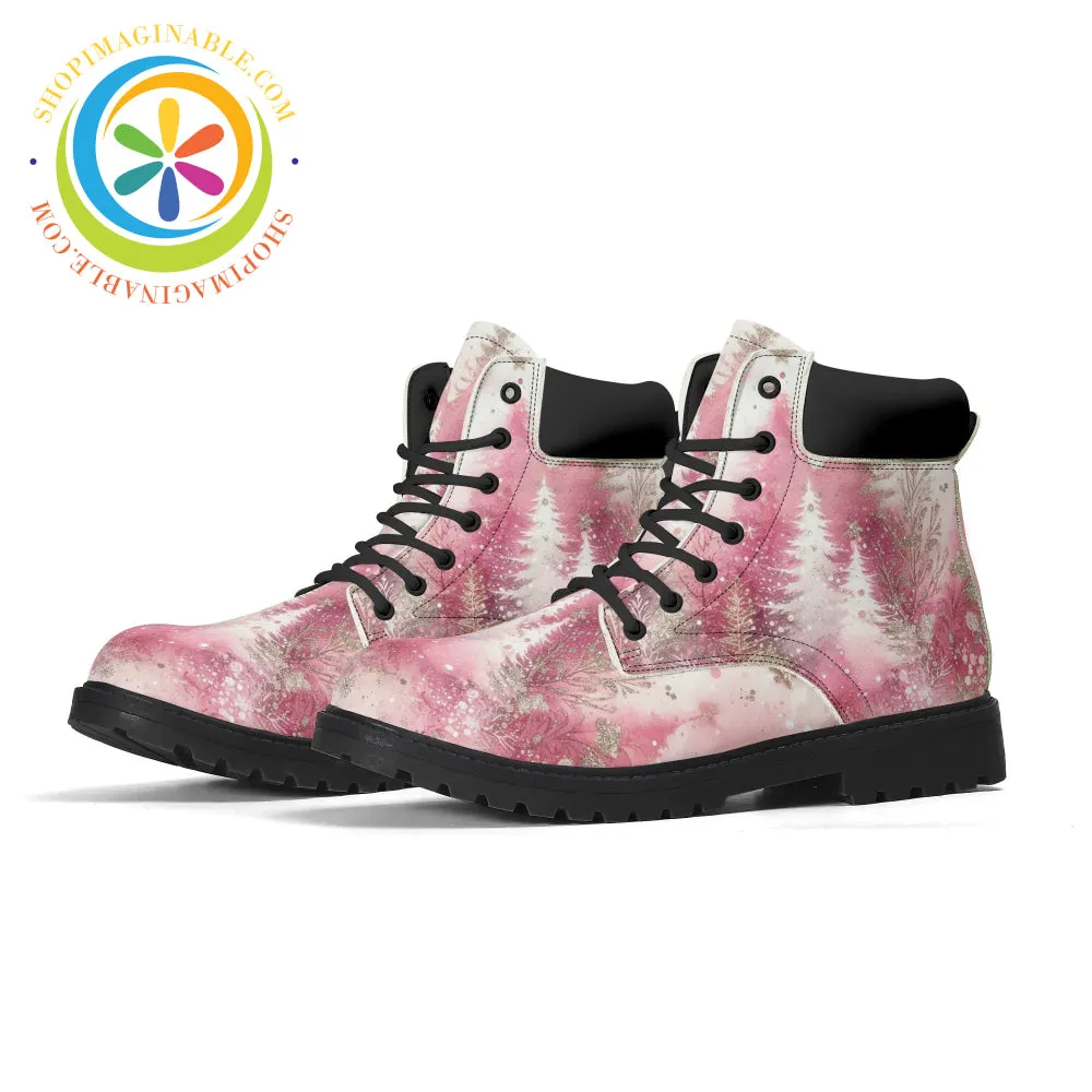 Pink Winter Womens Boots