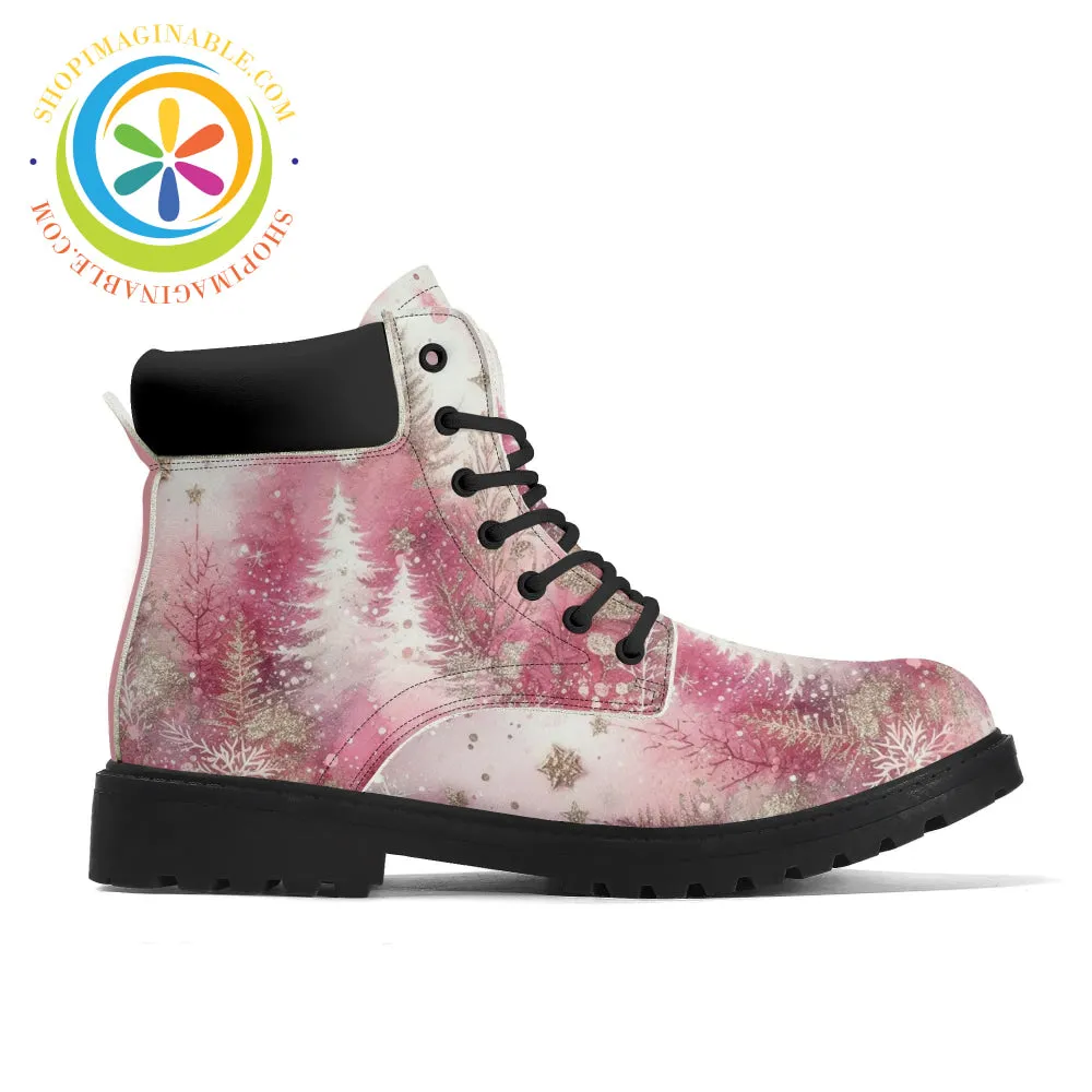 Pink Winter Womens Boots