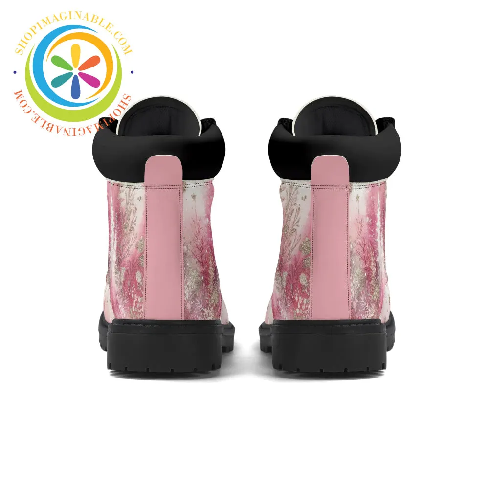 Pink Winter Womens Boots