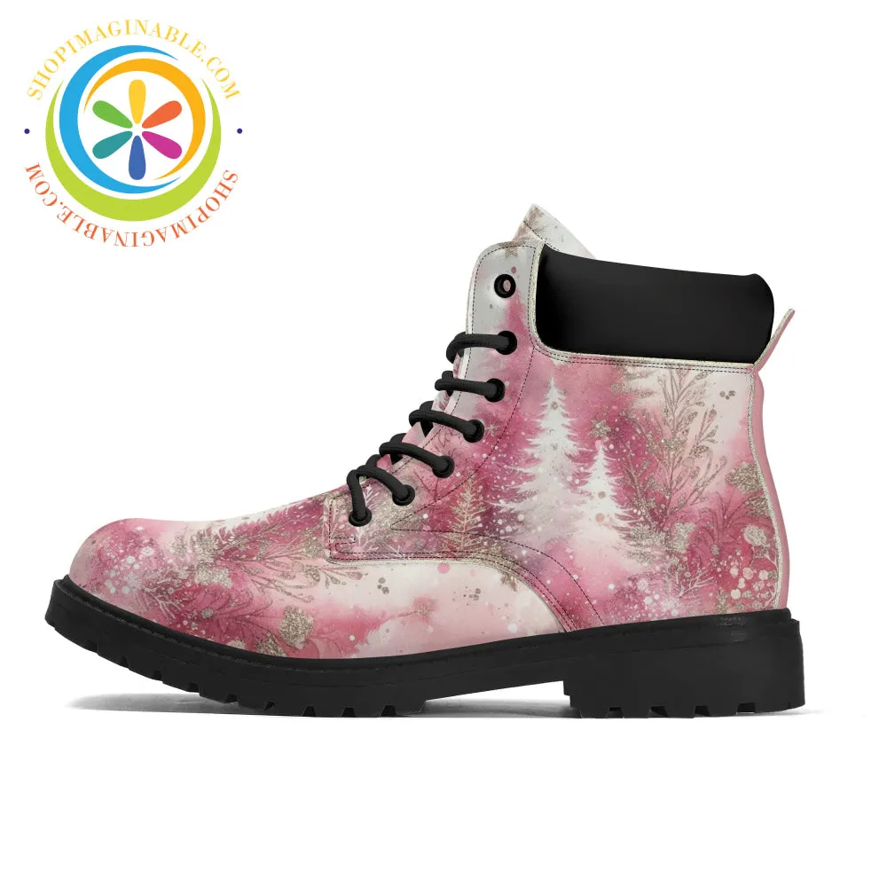 Pink Winter Womens Boots