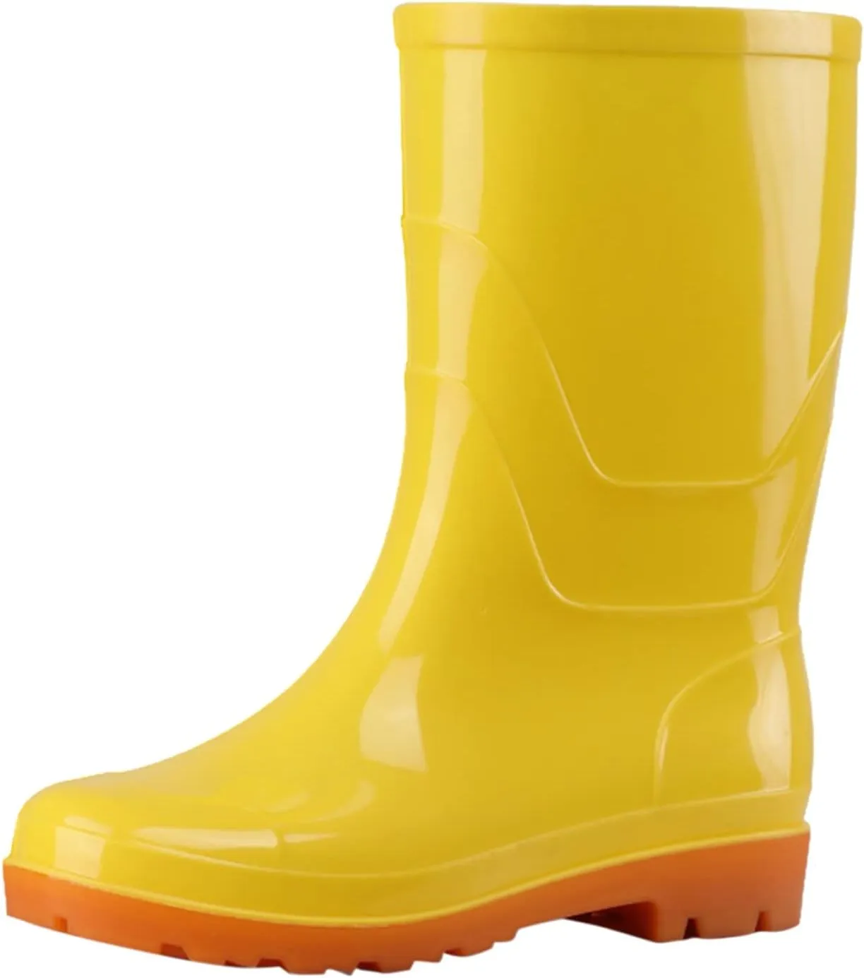 Rain Boots Women Women's Mid Calf Rain Boots Waterproof Garden Shose Short Rubber Boots for Hunting Gardening Farming