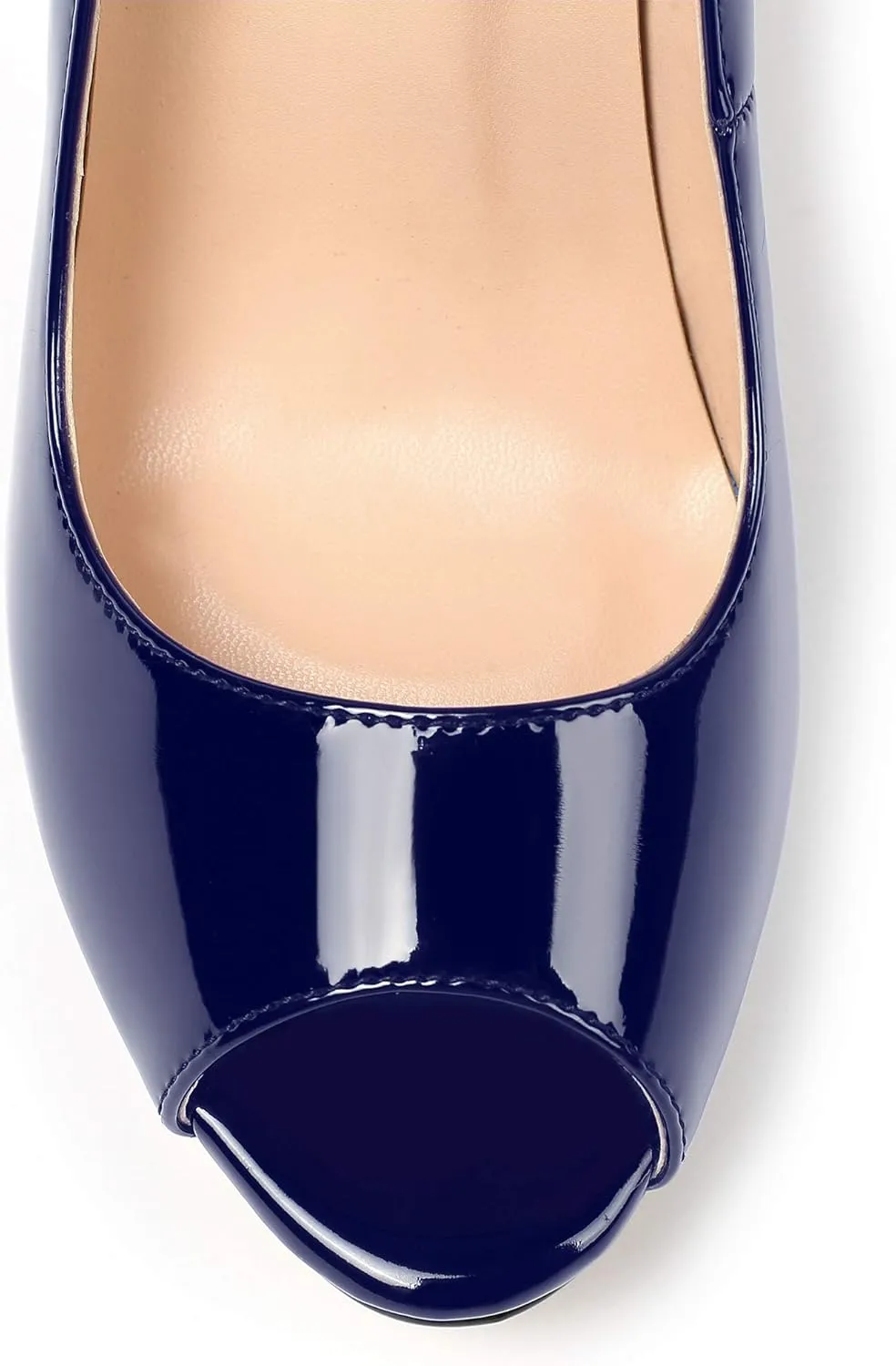 SAMMITOP Women's Peep Toe Stiletto Heel Pumps Slip On High Heel Platform Shoes Party Dress Pump