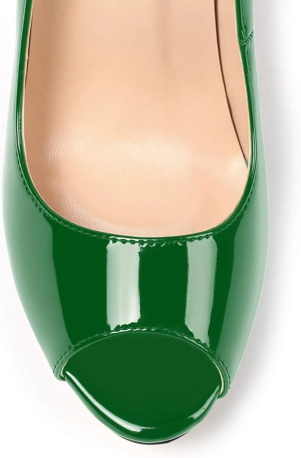 SAMMITOP Women's Peep Toe Stiletto Heel Pumps Slip On High Heel Platform Shoes Party Dress Pump