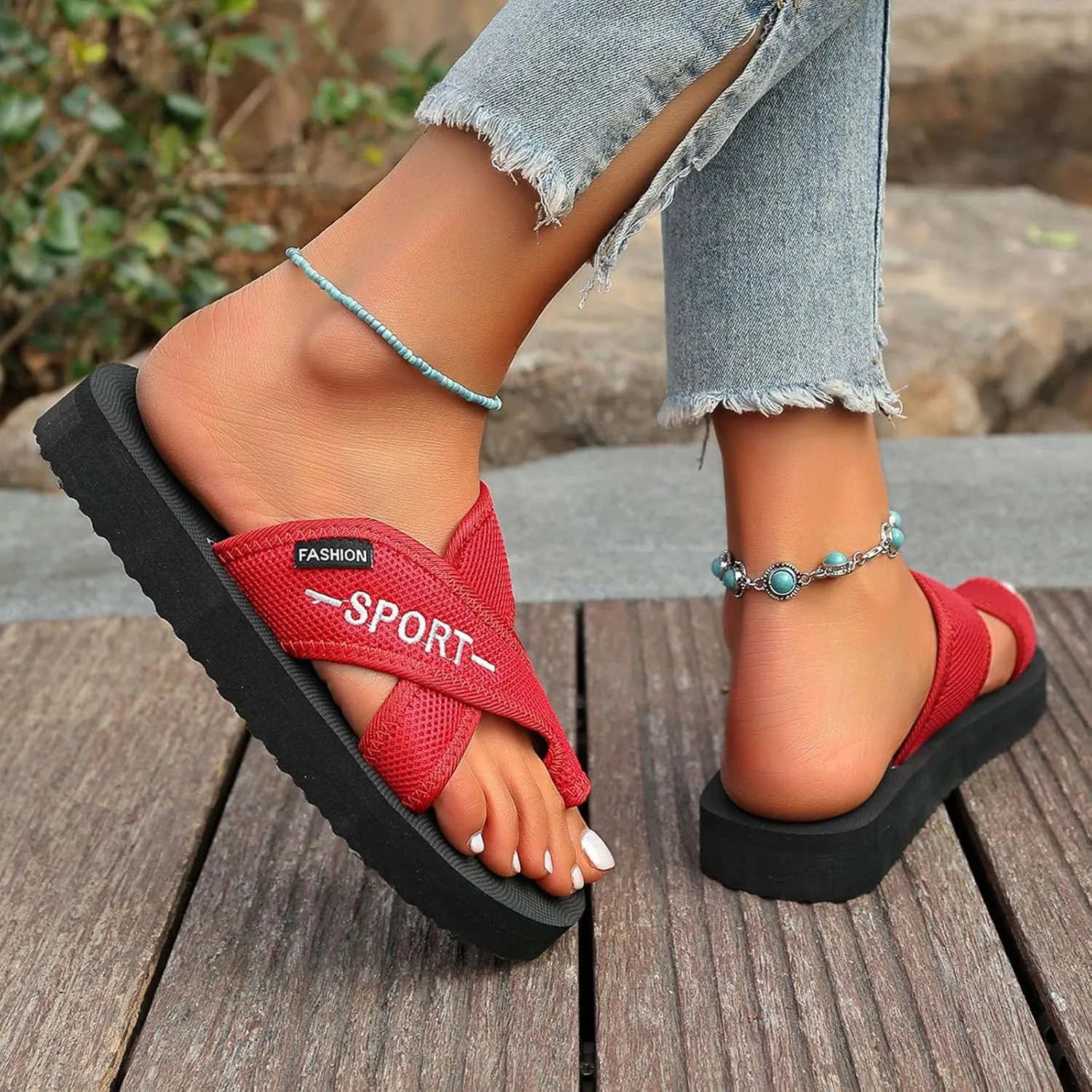 Sandals for Women 2025 Slip On Comfy Lightweight Athletic Yoga Mat Sandals with Arch Support Fashion Orthotic Slides