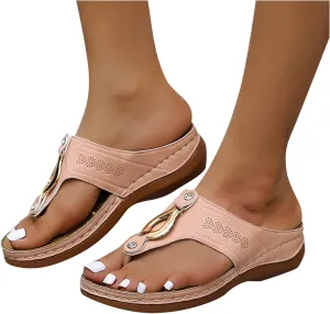 Sandals for Women Dressy Summer, Sandals with Arch Support Soft Orthotic Sandals Plantar Fasciitis Orthotic Flip Flop