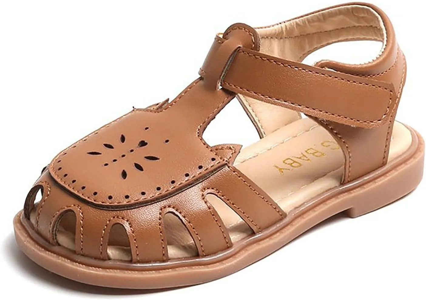 Sandals Summer New Korean Students Hollow Out Shoes in Small Children Baotou Beach Shoes Girls White Girl Sandals