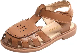 Sandals Summer New Korean Students Hollow Out Shoes in Small Children Baotou Beach Shoes Girls White Girl Sandals