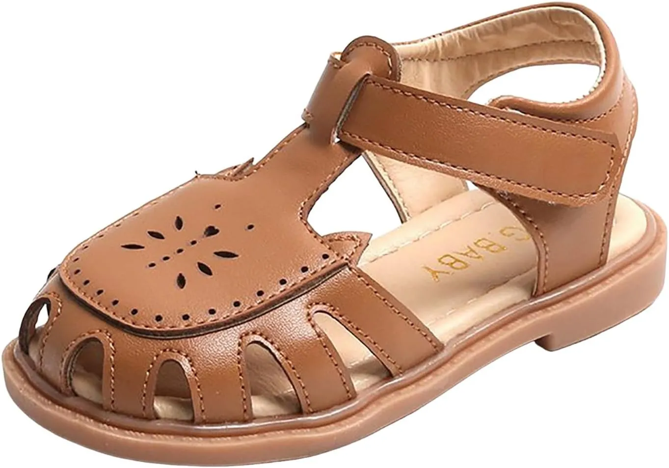 Sandals Summer New Korean Students Hollow Out Shoes in Small Children Baotou Beach Shoes Girls White Girl Sandals