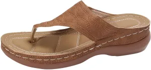 Sandals Women Wedge Shoes - Orthopedic Comfortable Arch Support Platform Womens Summer Dressy Flip Flop Casual Bunion Breathable