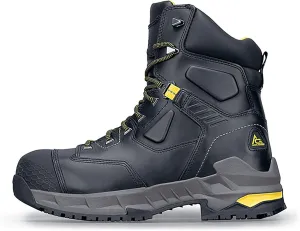 Shoes for Crews Redrock, Men's 8" Composite Toe (CT) Work Boots, Slip Resistant, Water Resistant, Black