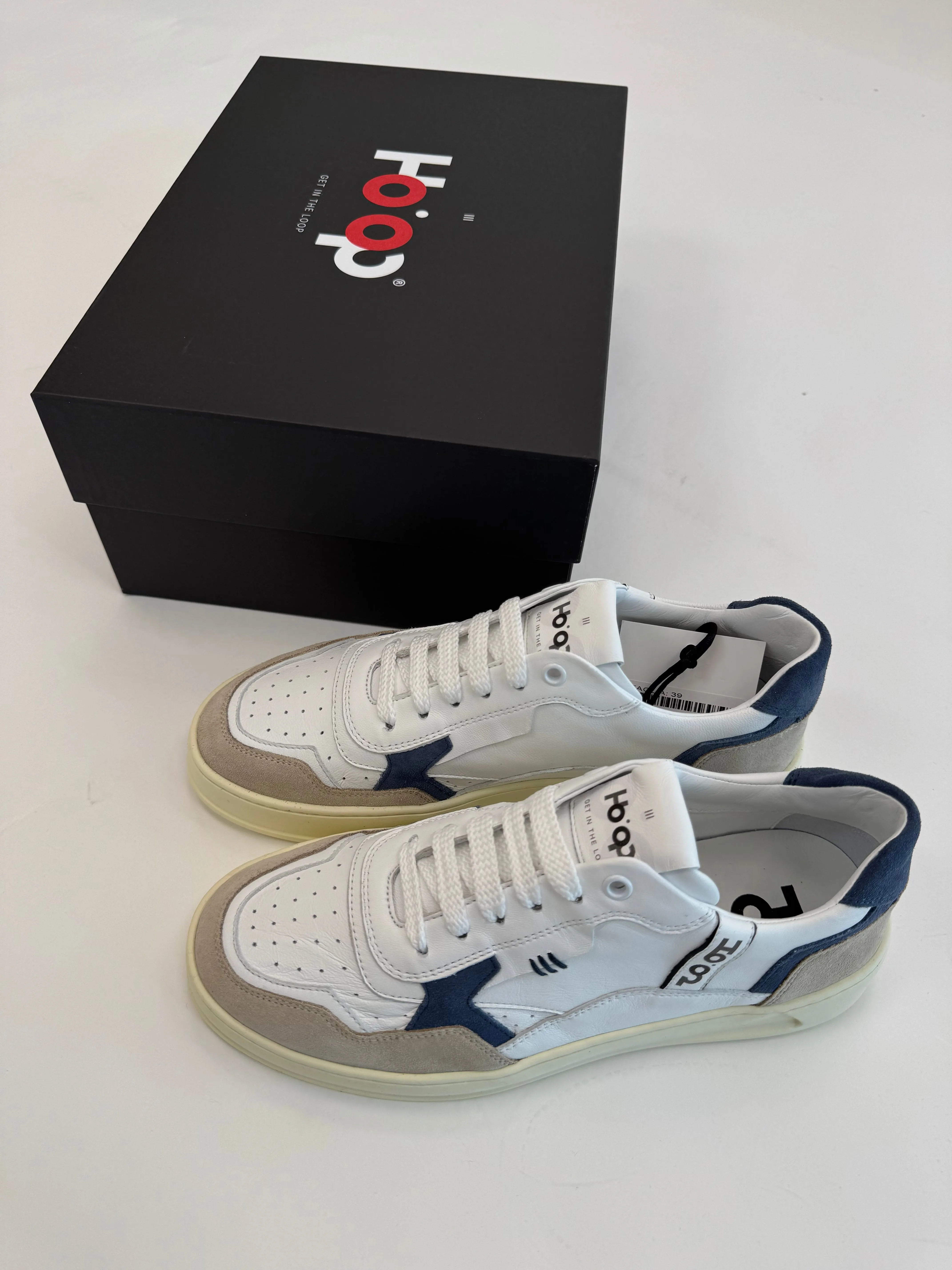 Sneaker Ho'op White Blu Denim