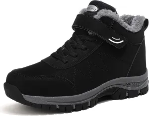 Snow Boots For Women Waterproof Padded High Top Thick Bottom Snow Cotton Boots Waterproof Non-Slip Warm Hiking Shoes