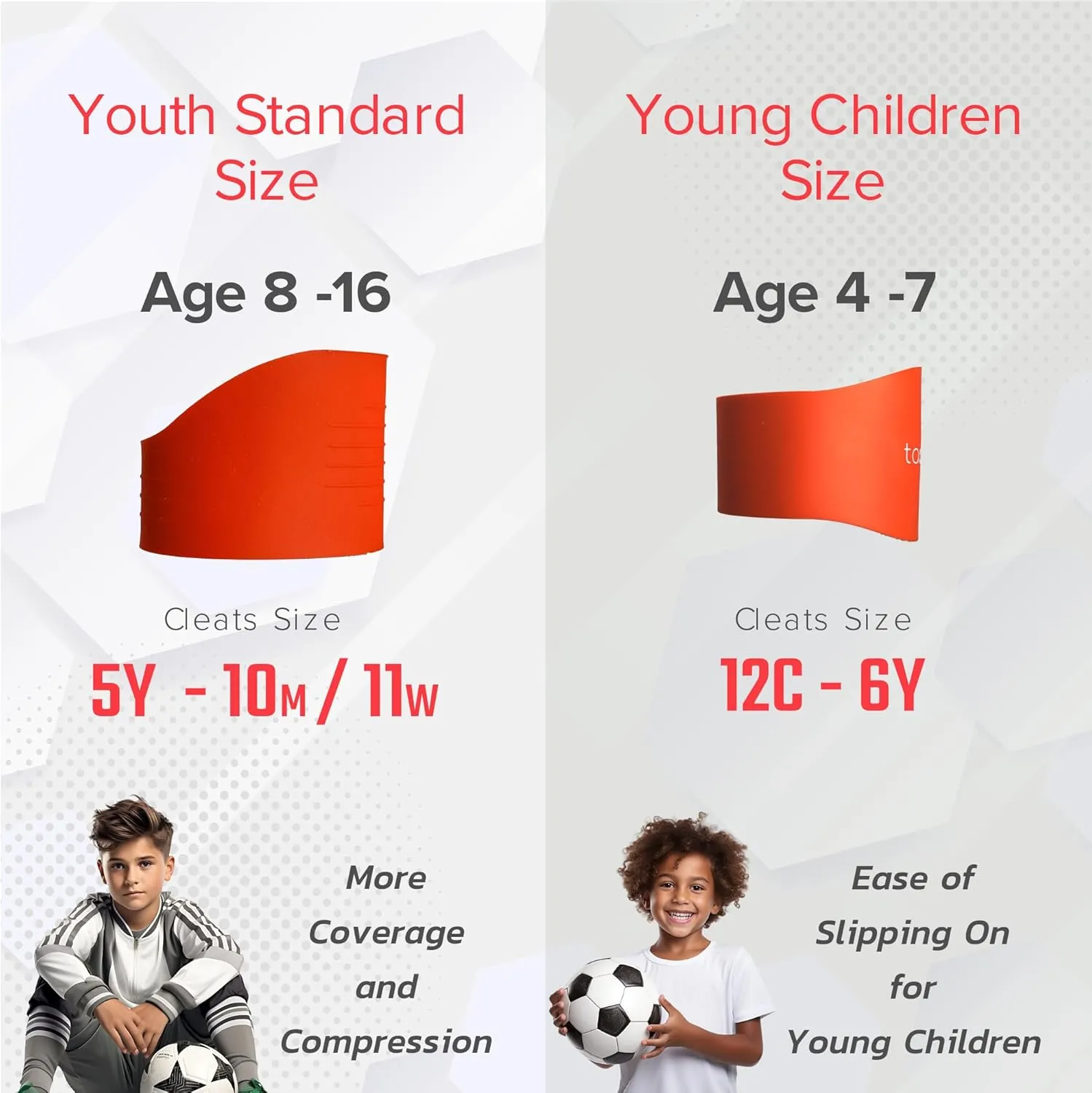 Soccer Lace Bands Youth ?C Premium Silicone ?C Lace Cover for Soccer Cleats, Soccer Shoe Lace Bands (1 Pair)