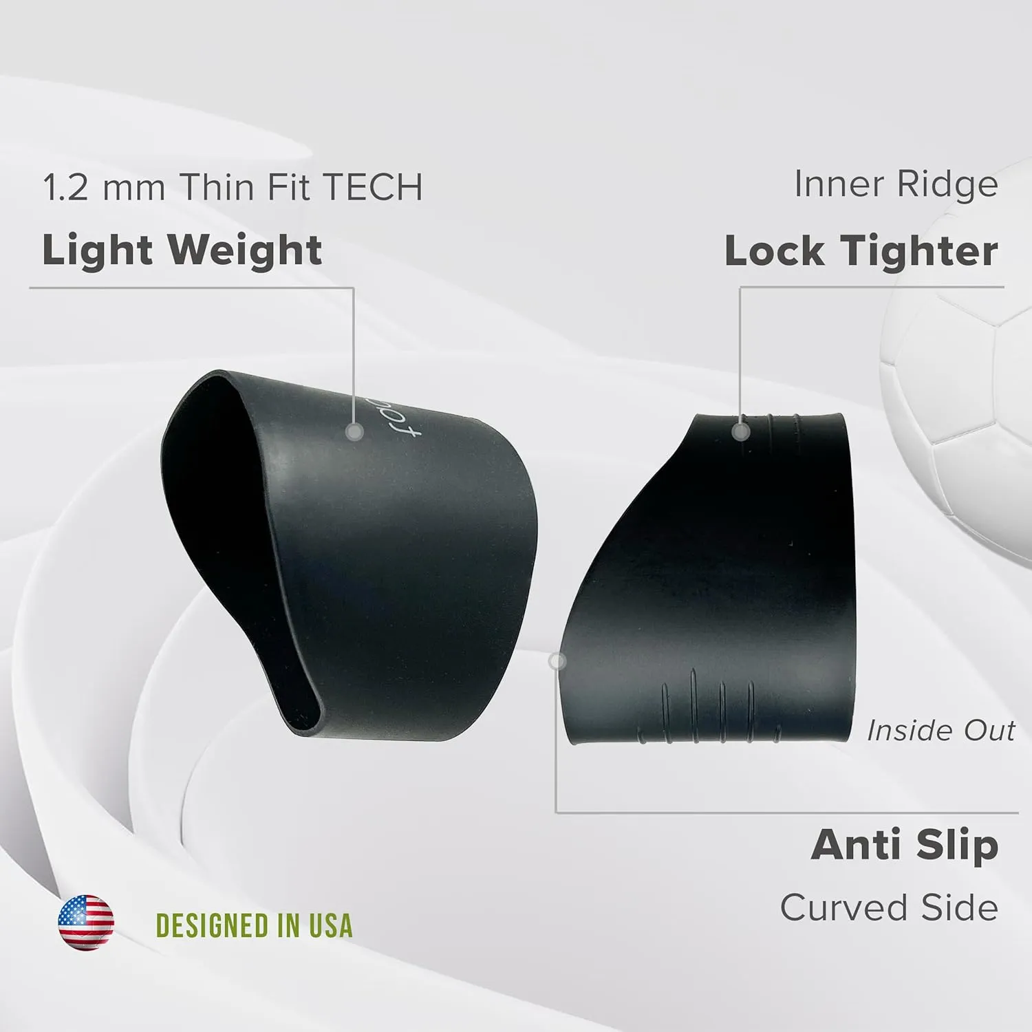 Soccer Lace Bands Youth ?C Premium Silicone ?C Lace Cover for Soccer Cleats, Soccer Shoe Lace Bands (1 Pair)