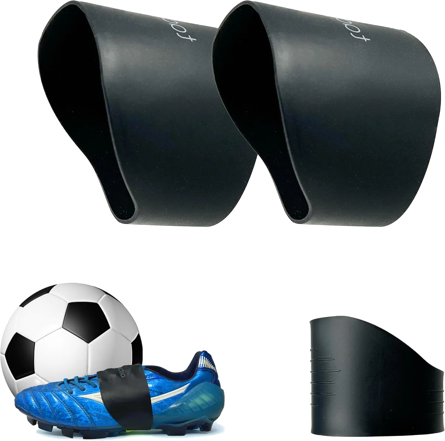 Soccer Lace Bands Youth ?C Premium Silicone ?C Lace Cover for Soccer Cleats, Soccer Shoe Lace Bands (1 Pair)