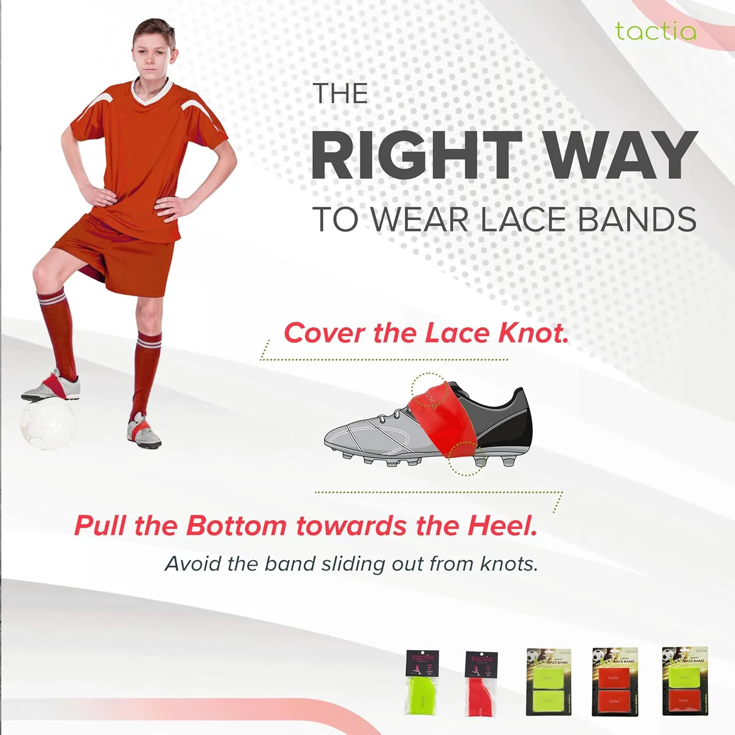 Soccer Lace Bands Youth ?C Premium Silicone ?C Lace Cover for Soccer Cleats, Soccer Shoe Lace Bands (1 Pair)