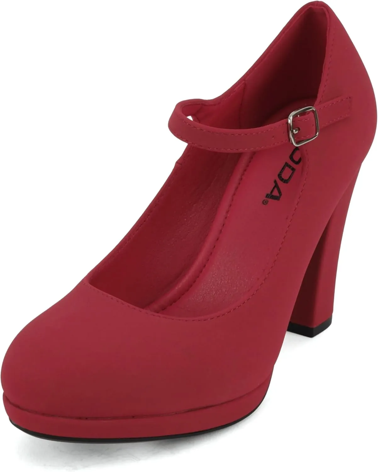 Soda Ayden ~ Women Mary Jane Ankle Strap Cushion High Heel Pump Shoe