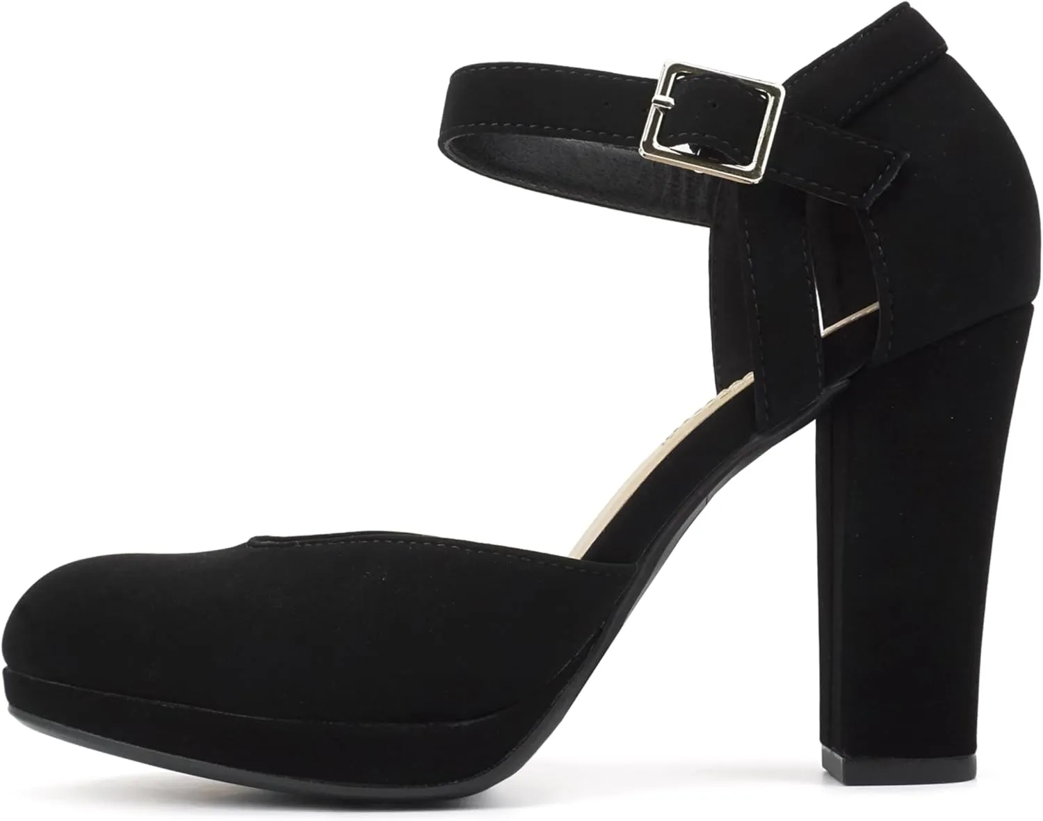 Soda Ayden ~ Women Mary Jane Ankle Strap Cushion High Heel Pump Shoe