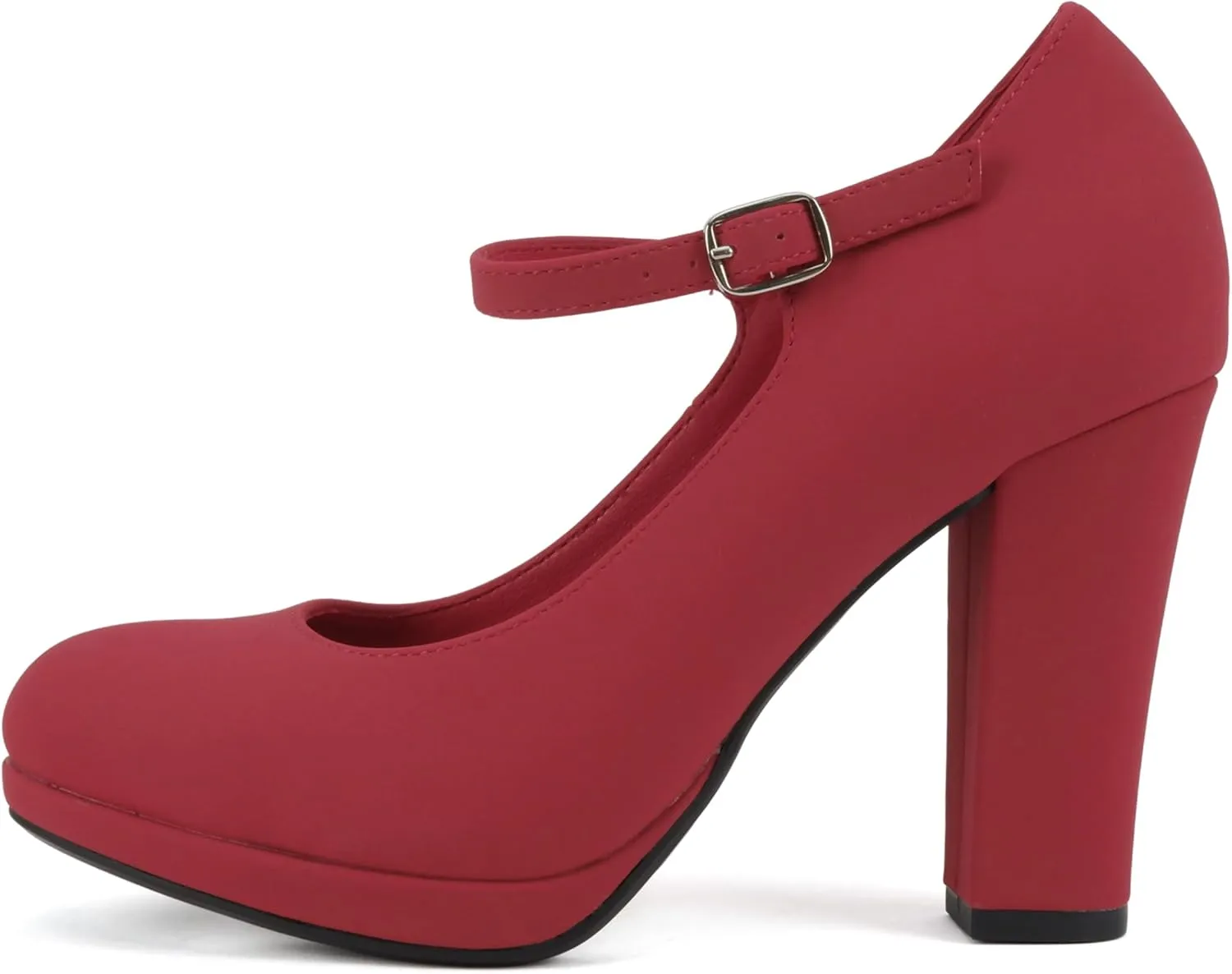 Soda Ayden ~ Women Mary Jane Ankle Strap Cushion High Heel Pump Shoe