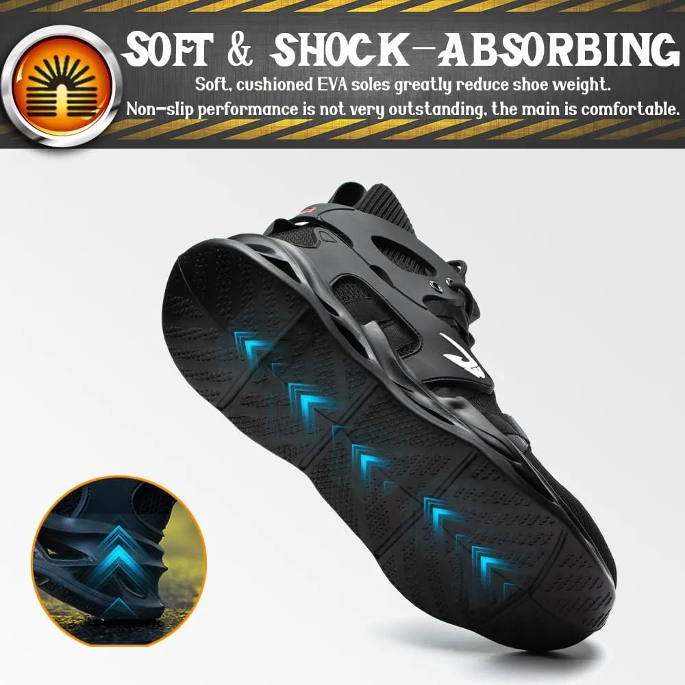 Steel Toe Shoes for Men Women Comfortable Fashion Safety Boots Lightweight Industrial & Construction Work Shoes