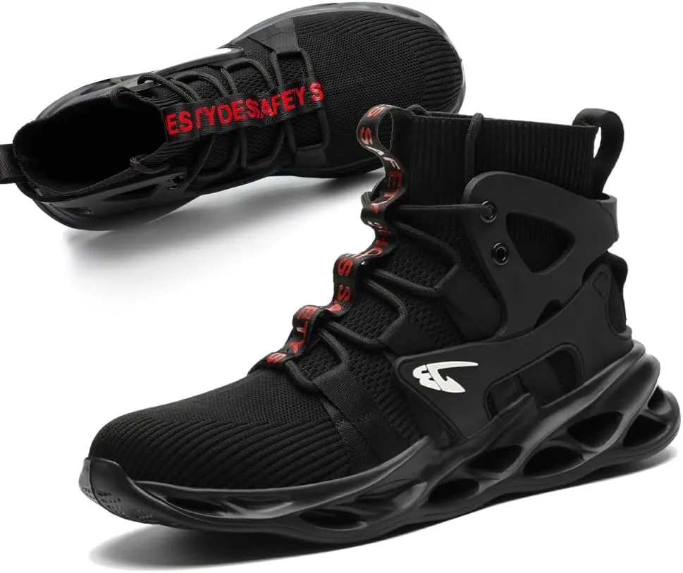 Steel Toe Shoes for Men Women Comfortable Fashion Safety Boots Lightweight Industrial & Construction Work Shoes
