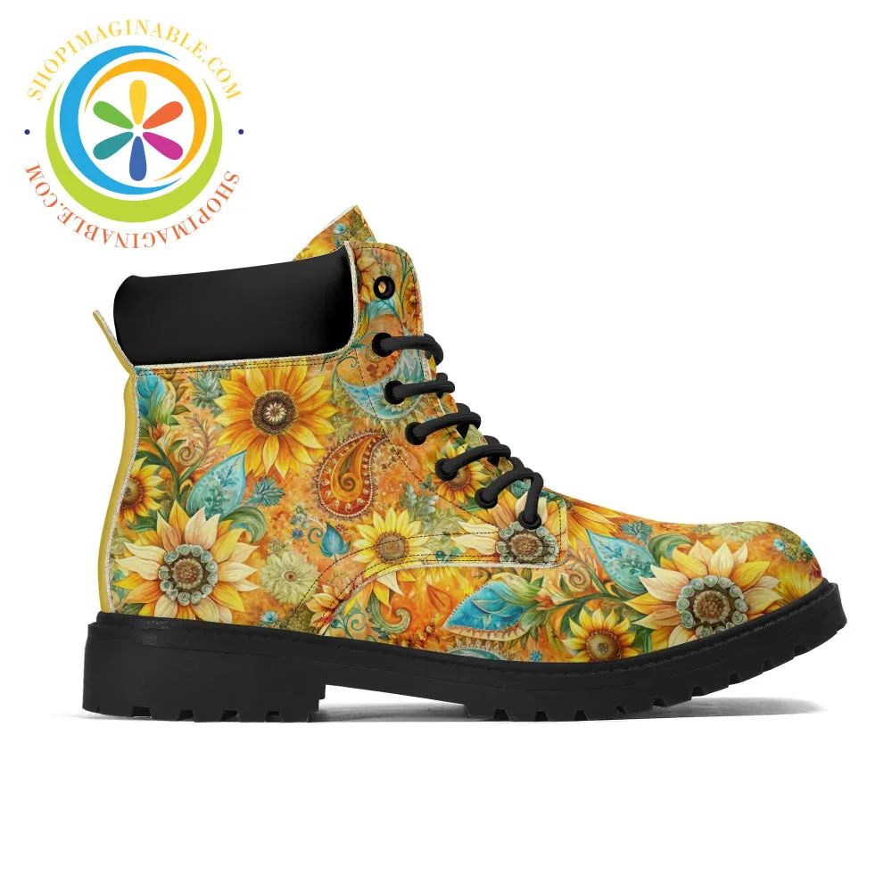 Sunflower Garden Ladies Boots