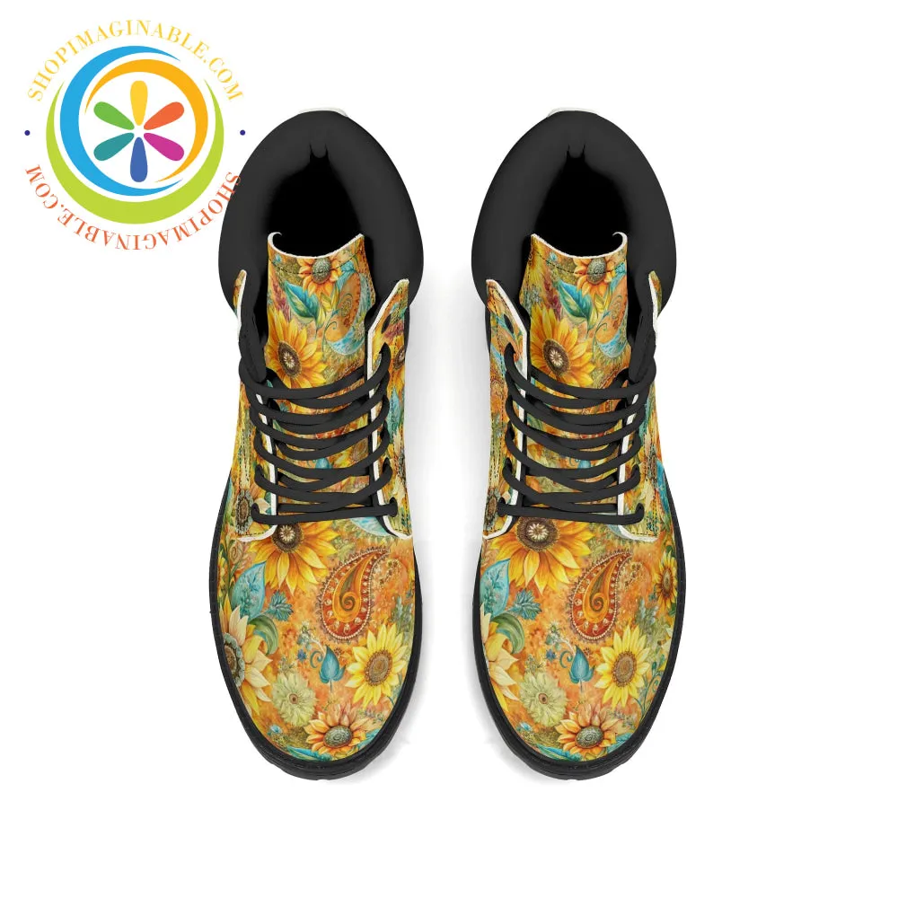 Sunflower Garden Ladies Boots