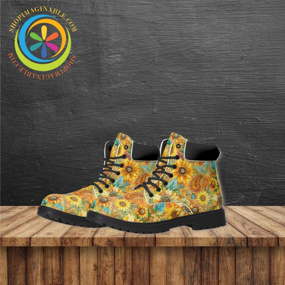 Sunflower Garden Ladies Boots