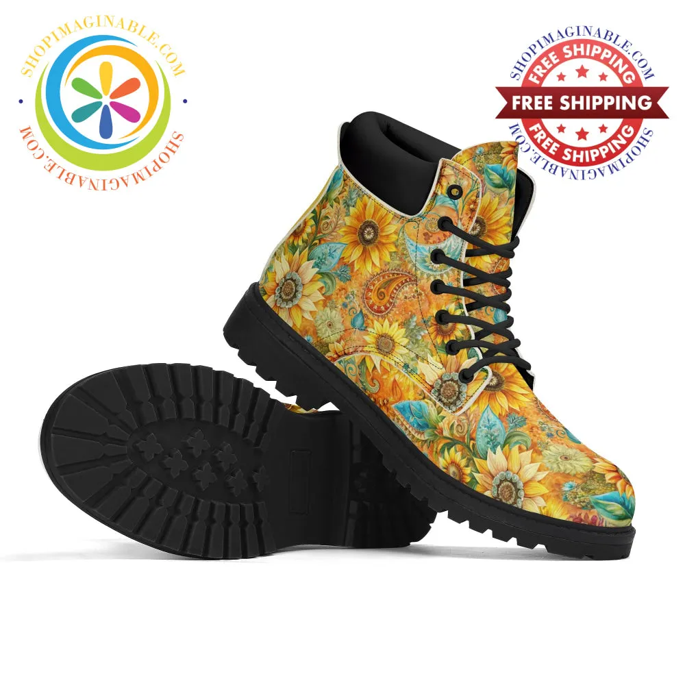 Sunflower Garden Ladies Boots
