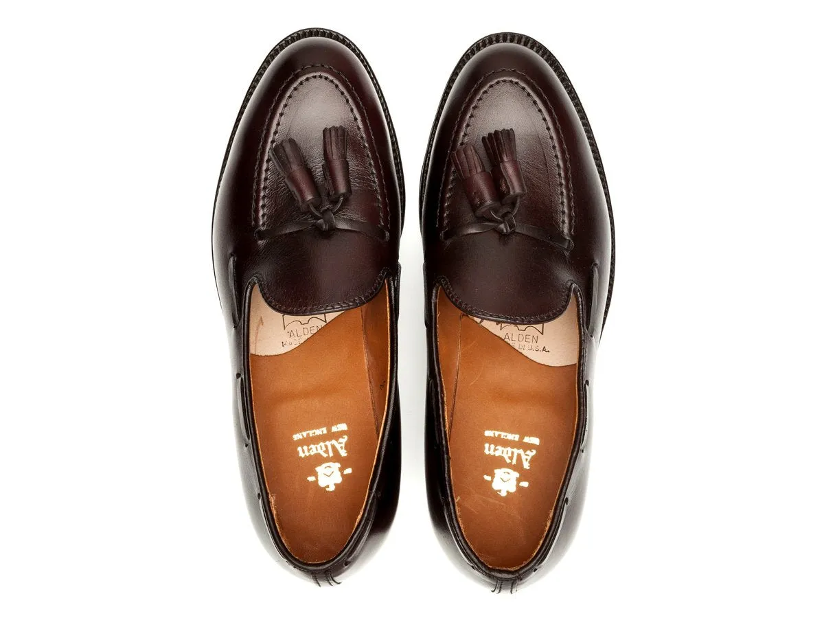 Tassel Moccasin Burgundy Calf E-width