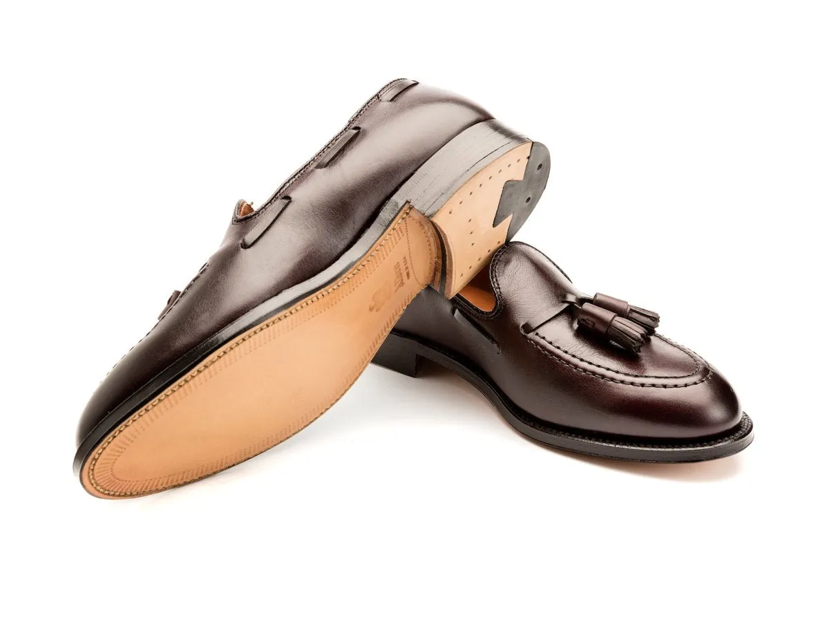 Tassel Moccasin Burgundy Calf E-width
