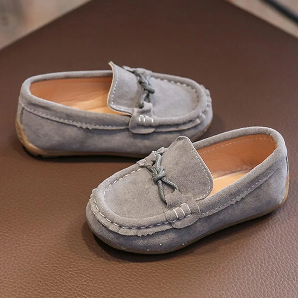 Toddler Boys Girls Loafers Shoes Casual Suede Leather Slip On Dress Wedding Shoes for Kids