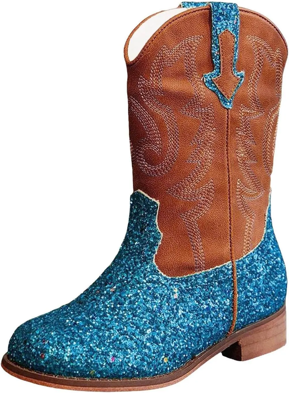 Toddler Girls Cowgirl Boots Western Glitter Cowboy Boot Ankle Boots Little Kids Big Kid Cute Party Birthmen Shoes