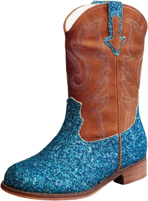 Toddler Girls Cowgirl Boots Western Glitter Cowboy Boot Ankle Boots Little Kids Big Kid Cute Party Birthmen Shoes