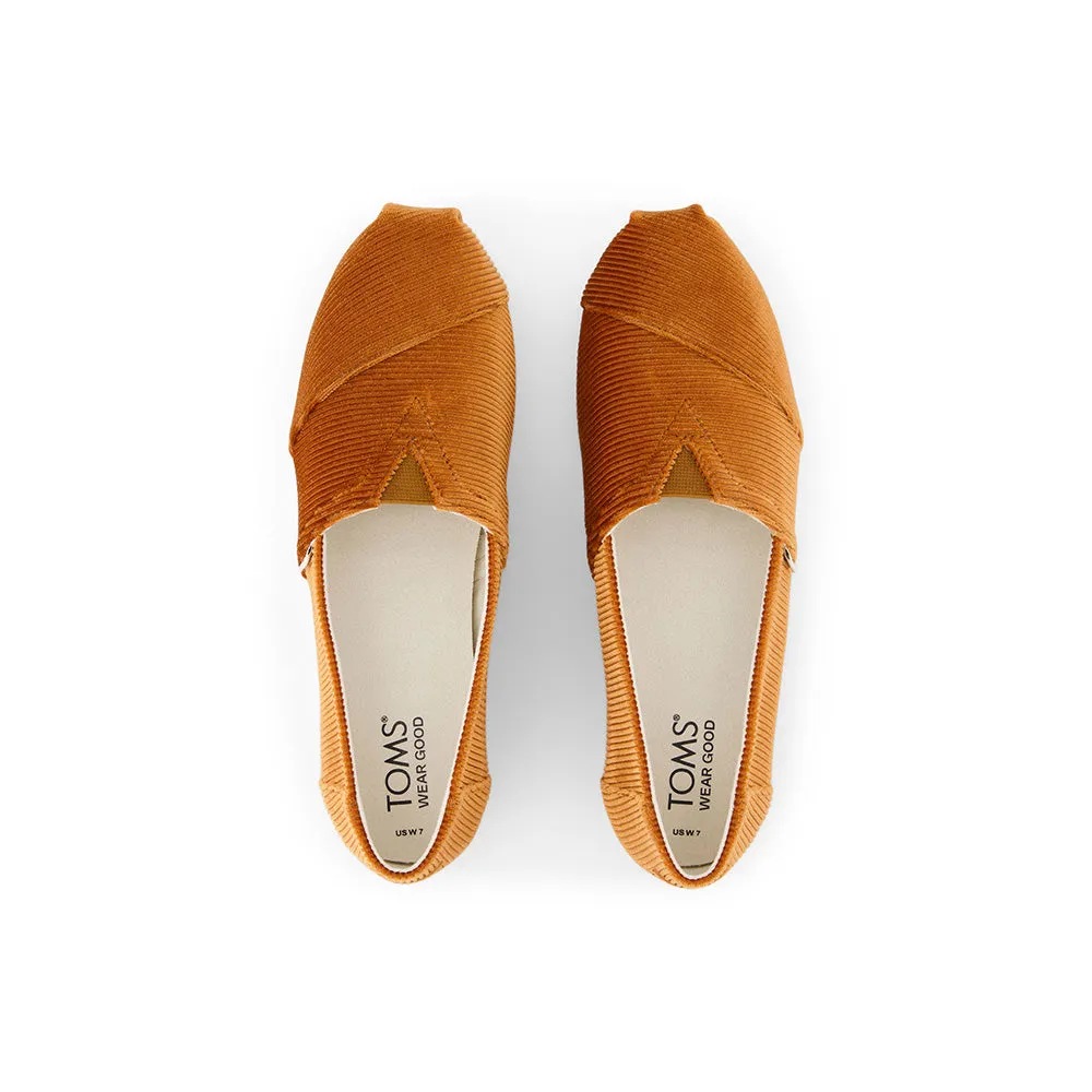 TOMS Women Alpargata Maple Corduroy Brown Espadrille