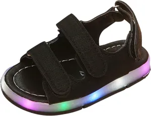Unisex Kids Summer Sandals Baby Comfort Anti-Slip Open Toe Adjustable Walking Beach Shower Shoes for Boys Girls