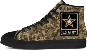 Veteran Shoes for Men Women Patriotic High Top Canvas Sneakers Lace Up Casual Walking Shoes Gifts for Dad Mom