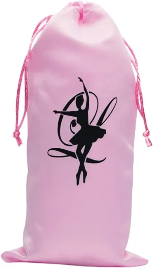 VICASKY Ballet Shoes Storage Bag Dance Pouch Organizational Pockets Ballet Shoes Drawstring Bag Canvas for Girls